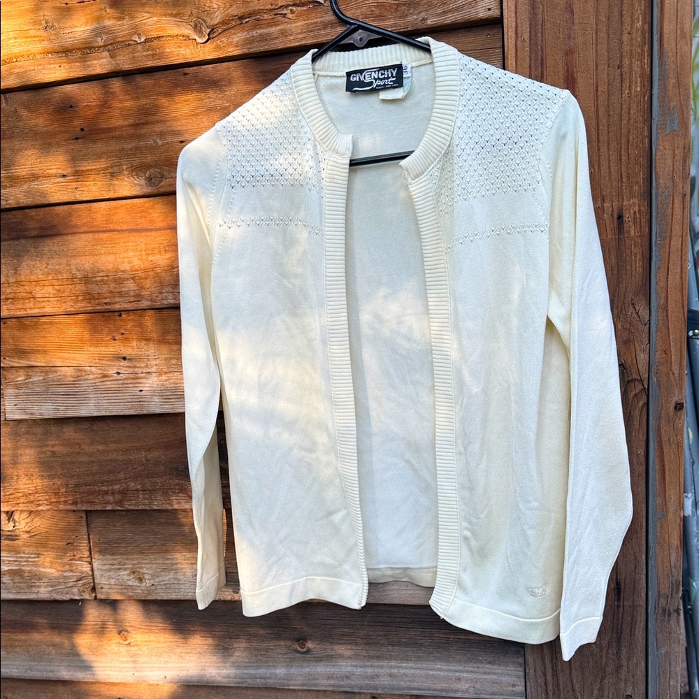 1950s Vintage Givenchy Ivory Women's Cardigan